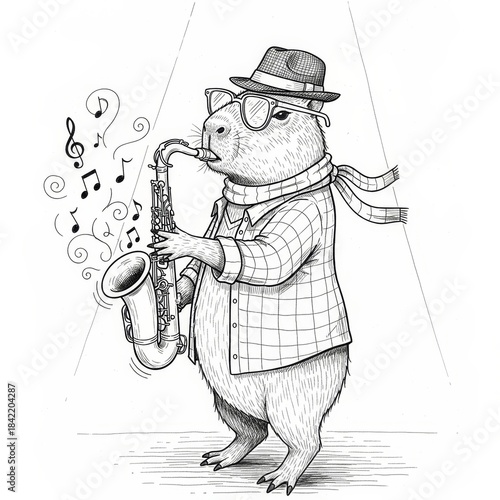 Anthropomorphic capybara pl...