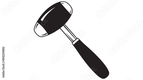 Reflex Hammer Diagnostic Tool Illustration for Neurological Assessment, Medical Training Resources, Healthcare Equipment Procurement, and Clinical Evaluation Markets