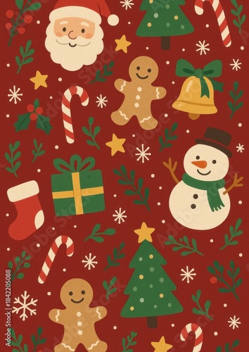 Festive holiday-themed mobile wallpaper.