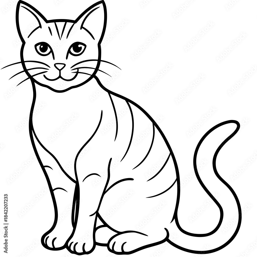 Obraz premium black and white cat