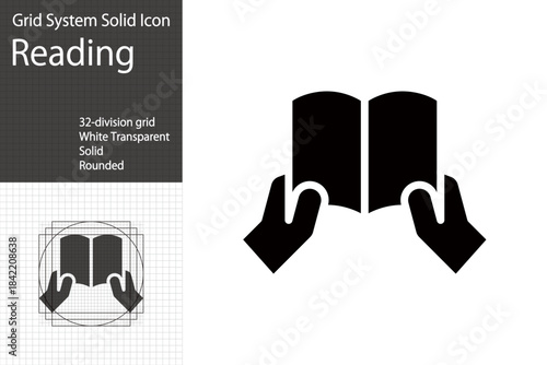 Icons related to reading, studying, and books