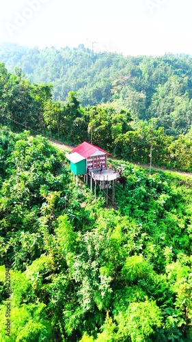 Moody Storm Clouds Rolling Over Mountain Range