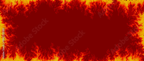Fire, burning, flames effect background vector illustration design.