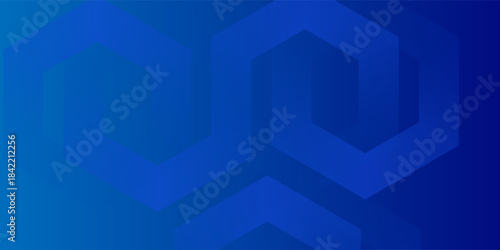 Abstract Hexagon Blue Tech Finance Fintech Background Abstract Pixel Pattern. Abstract Business Tech Simple Art Modern Abstract