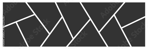 Photo collage template. Mood board grid. Square picture frame. Photography album layout. Vector illustration .EPs 10 .