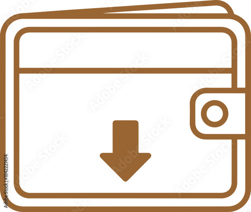 vector style Leather wallet in brown black and old red colour men hand wallet, card holder cover, smart safe