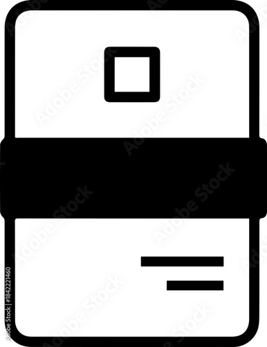 vector style Leather wallet in brown black and old red colour men hand wallet, card holder cover, smart safe