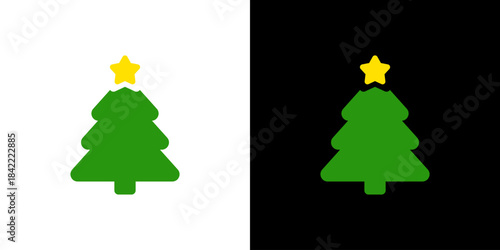 クリスマスツリーのアイコン