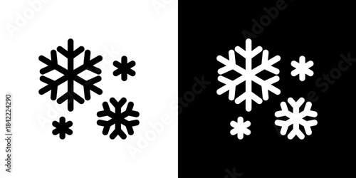 雪の結晶のキラキラアイコン