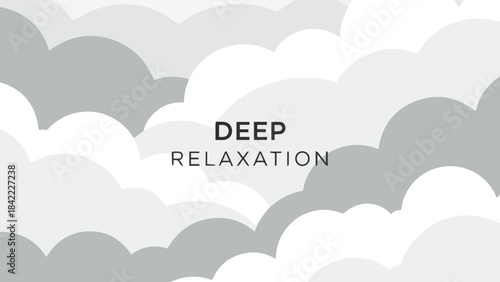 Abstract Clouds Representing Deep Relaxation and Serenity with Minimalist Design