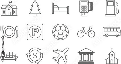 Car Repair, Auto Service, Mechanical Tools, Maintenance, Construction, Automobile Industry, Engineering, Technical Support, and Workshop Line Icons Set, Vector Illustration