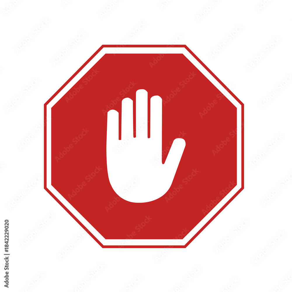 Obraz premium stop work authority sign