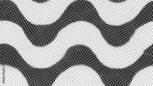 Halftone Ipanema Geometric Pattern - Retro Screen Print Vector Texture