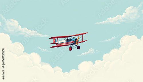 Pan American Aviation Day Historic Flight Illustration