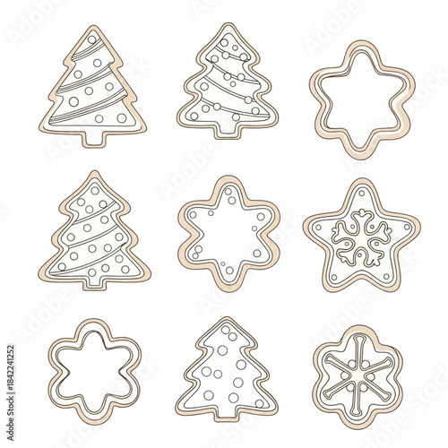 Christmas cookie cutters in festive shapes and designs