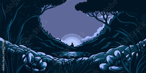 Tranquil Peaceful Scene with Calming Serene Atmosphere