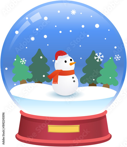 Christmas Snowball vector graphic