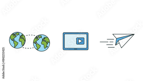 Digital communication, data transfer, and information dissemination across the globe