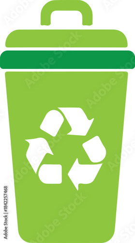 Recycle Bin Vector Icons set. dustbin icon,recycling, trash can, garbage can, recycle bin, waste sorting