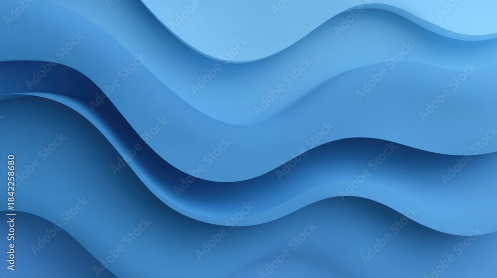 Obraz premium Wavy Texture Background in Soft Blue Shades for Creative Design, Abstract Patterns and Modern Aesthetic Applications in Various Visual Projects