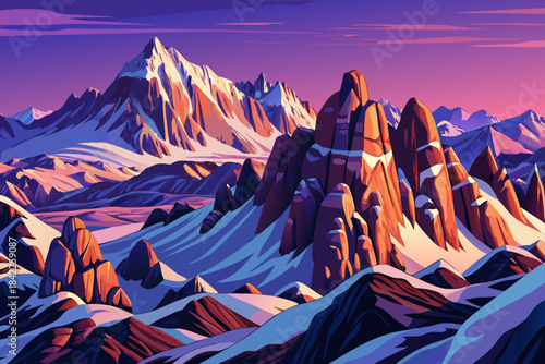 Rocky Mountain National Park Snowy Slopes, Colorado exposed stone formations, and wind carved ridges that highlight Colorado’s dramatic high altitude winter environment