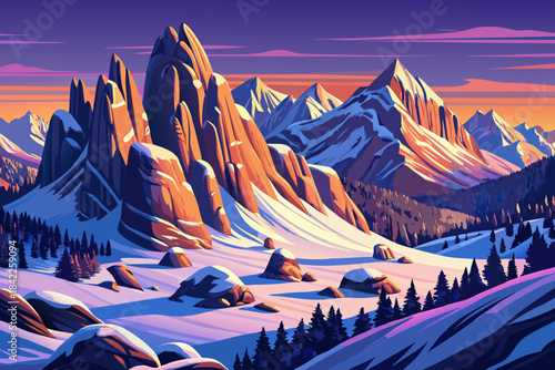 Rocky Mountain National Park Snowy Slopes, Colorado exposed stone formations, and wind carved ridges that highlight Colorado’s dramatic high altitude winter environment