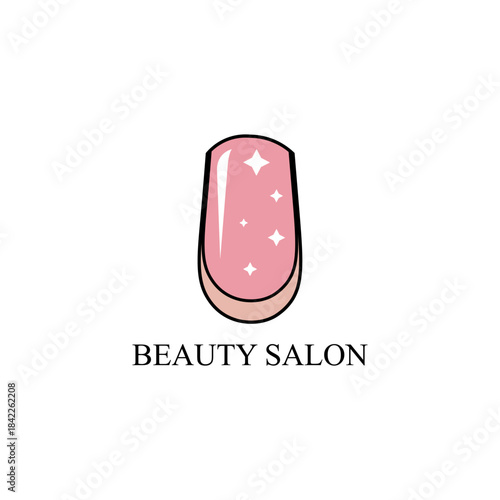 Nail Salon logo, Beauty salon logo, nail art vector, nail polish vector, nail studio