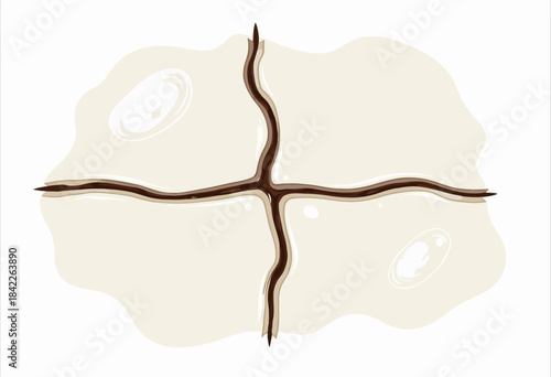 Illustration of Earthworms Burrowing in Nutrient-Rich Soil with Organic Matter and Moist Conditions Essential for Soil Health and Plant Growth