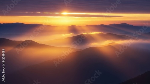 a sunrise-beam inspired background with smooth directional light