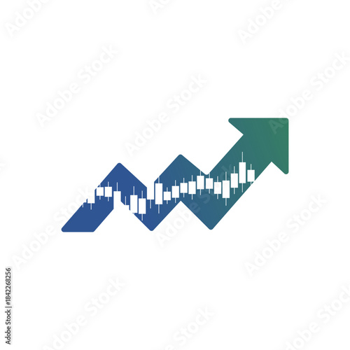 Finance Trading Logo, finance logo, trading icon, stock market branding, forex company logo, investment business identity, growth arrow symbol