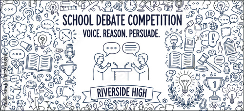 School debate competition voice reason persuade riverside high