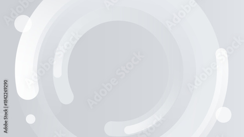 シルバーの円形抽象、背景デザイン