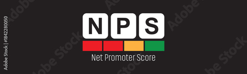 Net promoter score text on white background