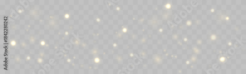 Golden dust sparkles drift slowly with warm luminous highlights. The floating particles create cinematic depth and luxury feel. Ideal for fantasy and festive visuals VECTOR