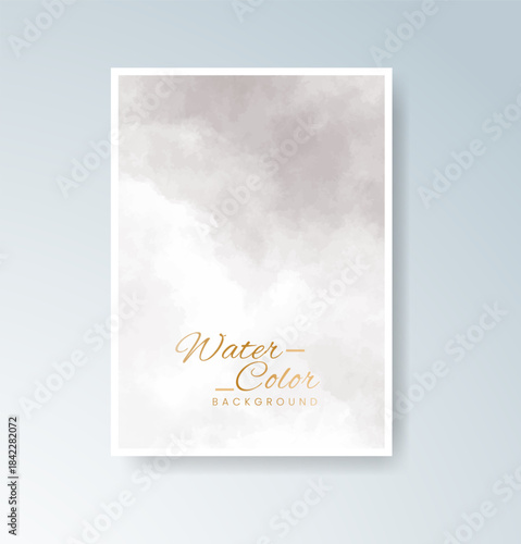 Cards with watercolor background. Design for your cover, date, postcard, banner, logo.