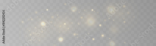 Golden stardust swirls gently with radiant light and sparkle. The glowing motion creates magical charm and elegance. Perfect for festive and fantasy visuals VECTOR