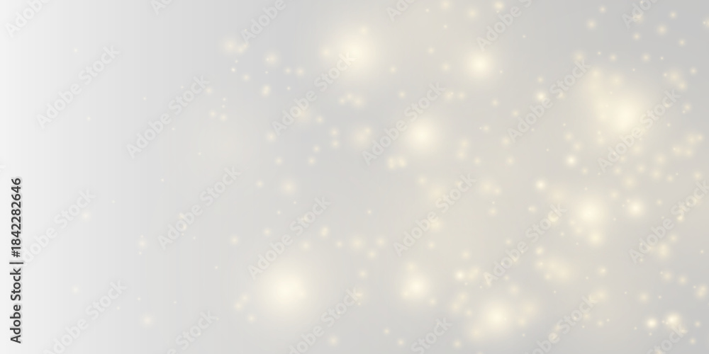 Fototapeta premium Golden glitter dust flows with smooth radiant shimmer and soft blur. The luminous particles create premium shine and depth. Ideal for elegant abstract compositions PNG