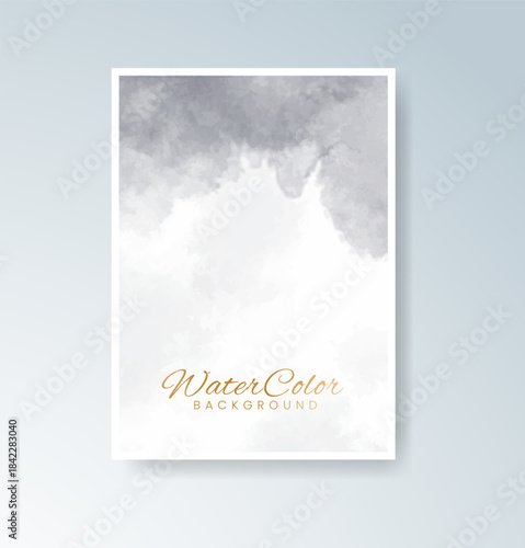 Cards with watercolor background. Design for your cover, date, postcard, banner, logo.