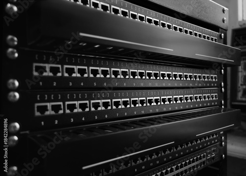 Communication patch panel RJ45