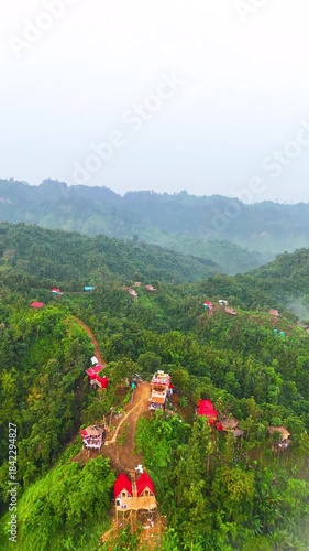 Crystal Clear River Flowing Through Mountain Canyon
