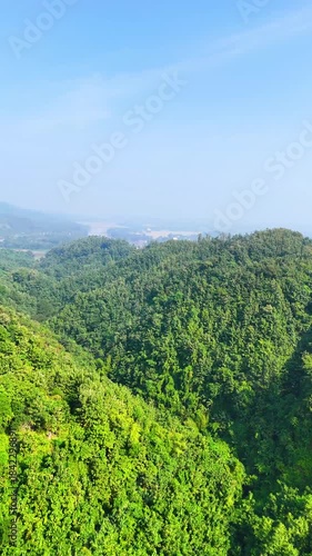 Moody Storm Clouds Rolling Over Mountain Range
