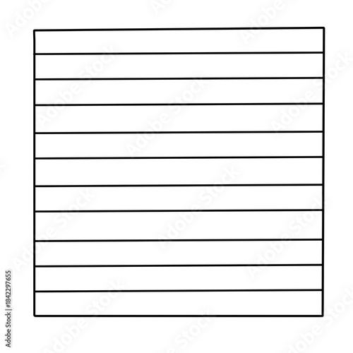sheet of paper row