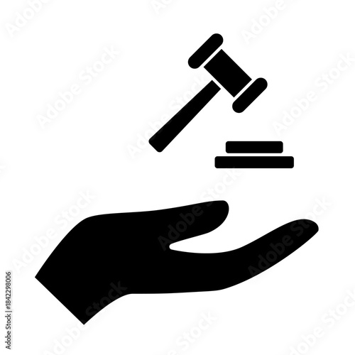 Auction icon vector. Bargaining Illustration sign. Bidding symbol. auction house logo.