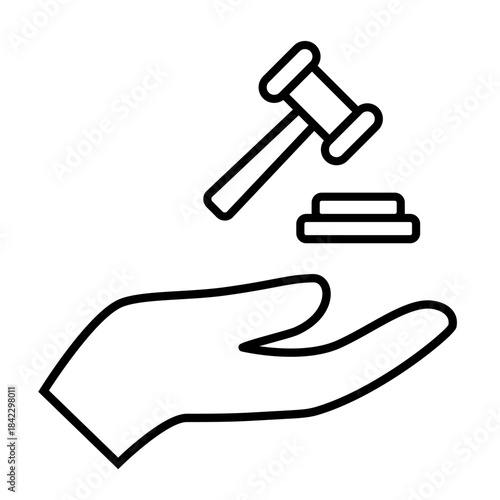 Auction icon vector. Bargaining Illustration sign. Bidding symbol. auction house logo.