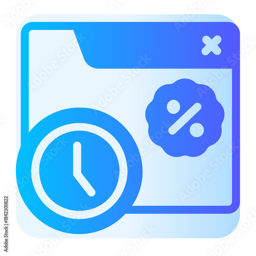 time gradient icon