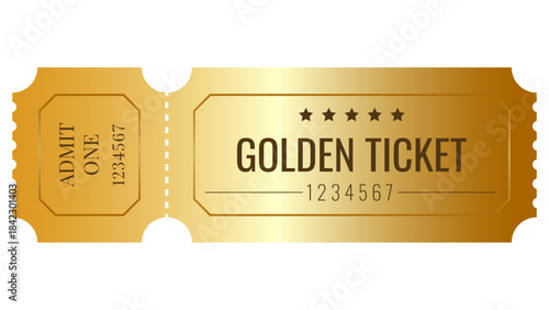 golden ticket template