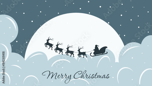merry christmas greeting card