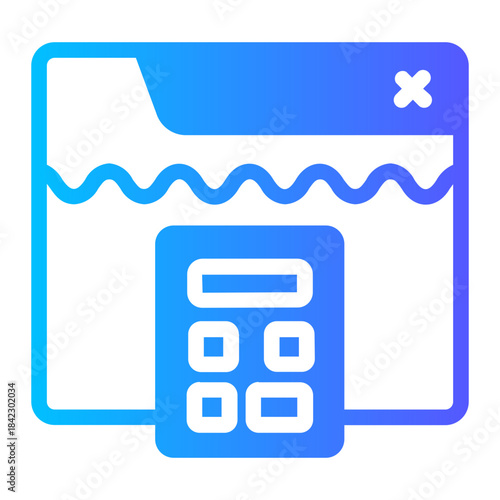 accounting gradient icon