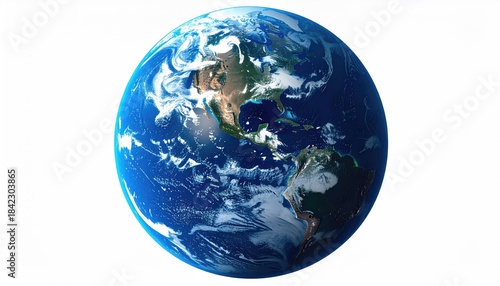 Earth centered on North America
