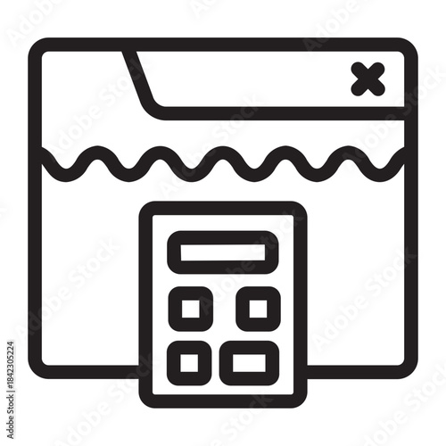 accounting line icon